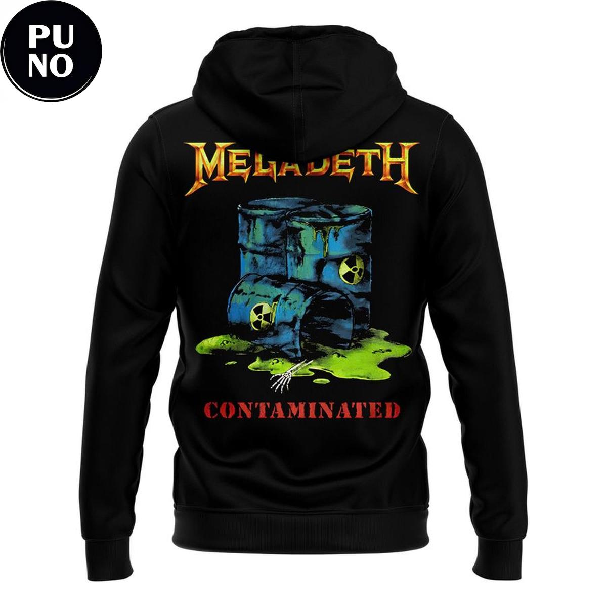 Megadeth Album Rust in Peace 2026 Contaminated Vintage Hoodie T-Shirt