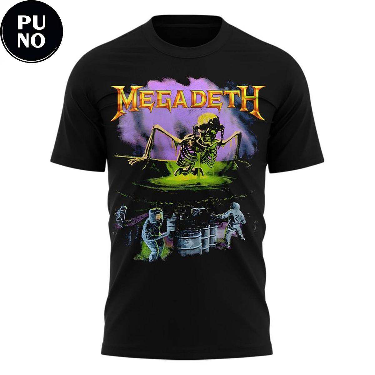 Megadeth Album Rust in Peace 2026 Contaminated Vintage Hoodie T-Shirt