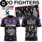 Melbourne Storm x Foo Fighters 2026 Australia Stadium Tour Hoodie T-Shirt