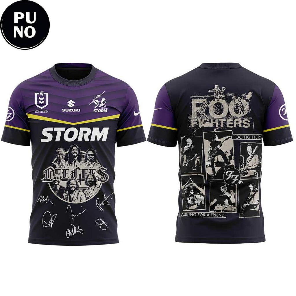Melbourne Storm x Foo Fighters 2026 Australia Stadium Tour Hoodie T-Shirt