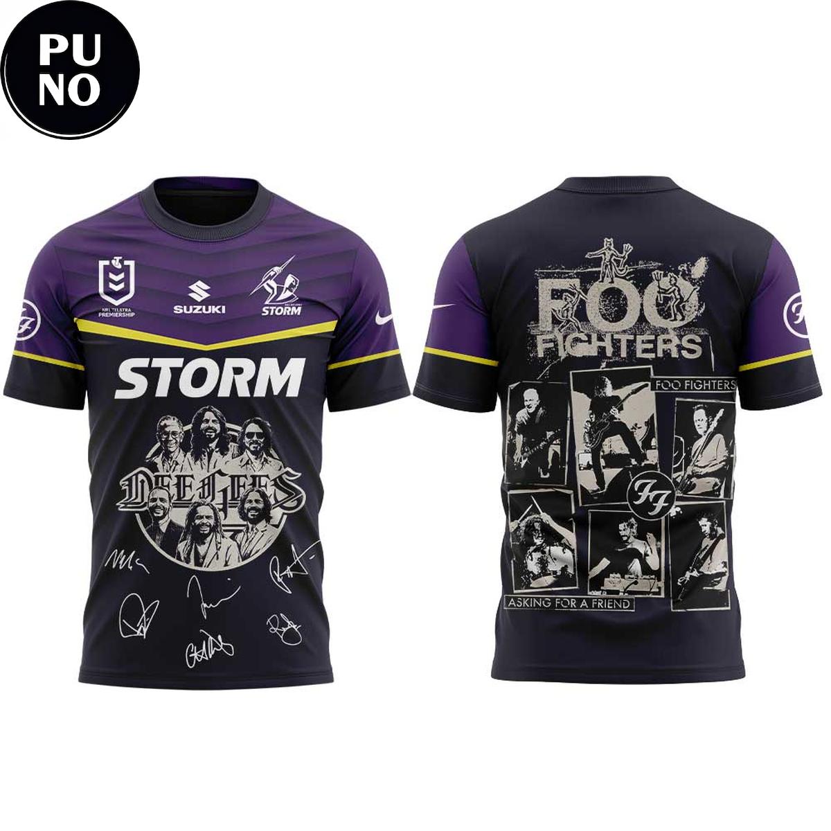 Melbourne Storm x Foo Fighters 2026 Australia Stadium Tour Hoodie T-Shirt