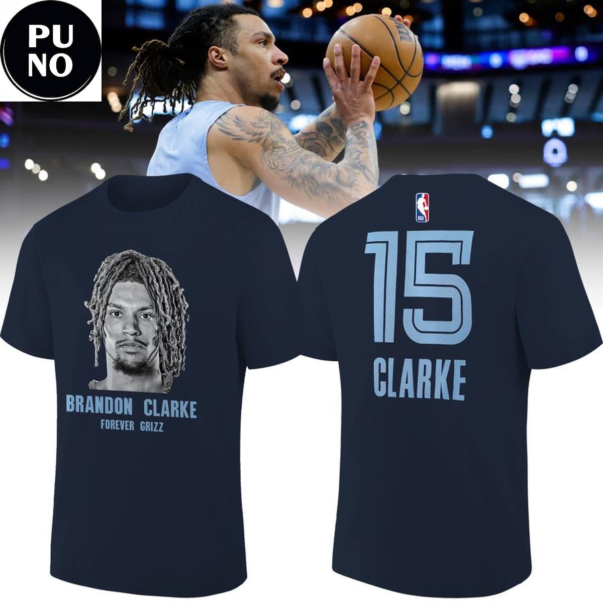 Memphis Grizzlies 2026 Brandon Clarke Forever Grizz T-Shirt