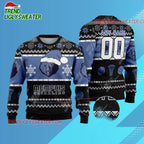 Personalized Memphis Grizzlies Frosty Bear Slam Ugly Christmas Sweater