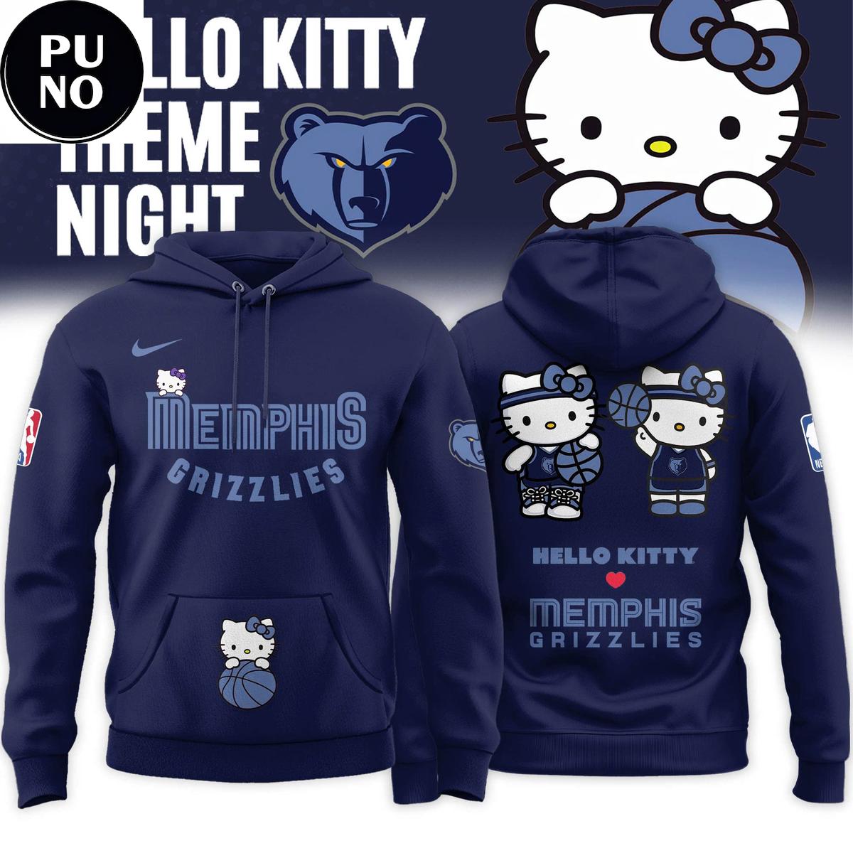 Memphis Grizzlies x Hello Kitty Night 2026 Navy Hoodie