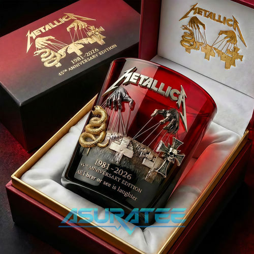 Metallica 45th Anniversary Commemorative Whiskey Glass