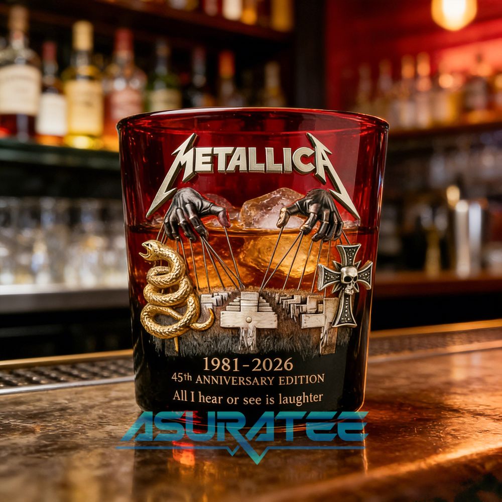 Metallica 45th Anniversary Commemorative Whiskey Glass