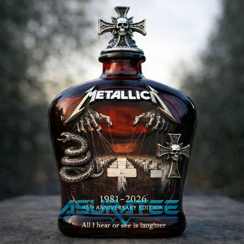 Metallica Metal Gods 45th Anniversary 1981-2026 Whisky Bottle