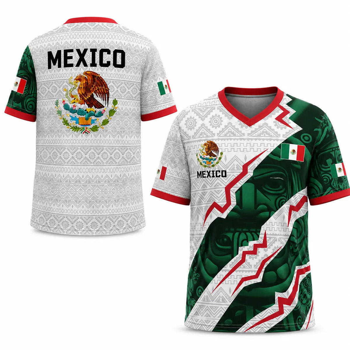 Mexico Aztec Eagles Coat of Arm Soccer Jersey 2026
