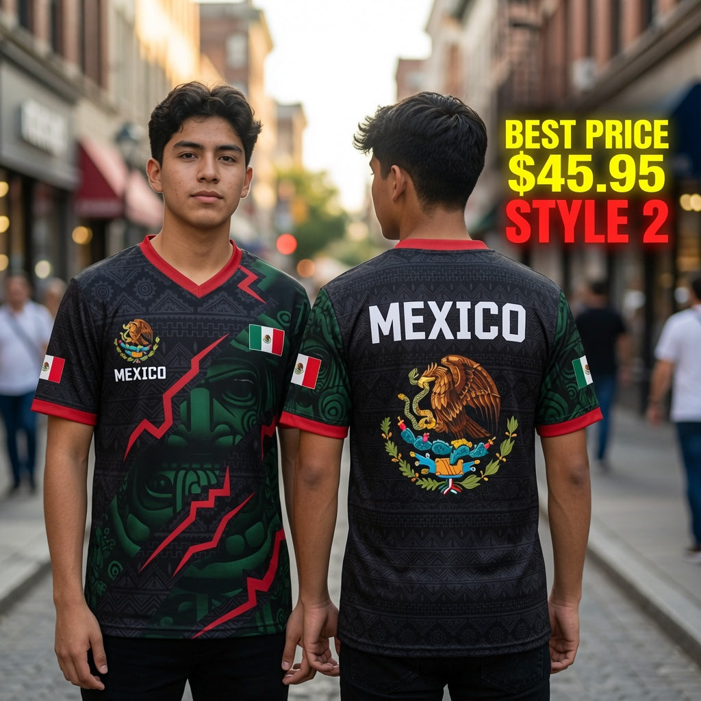 Mexico Aztec Eagles Coat of Arm Soccer Jersey 2026