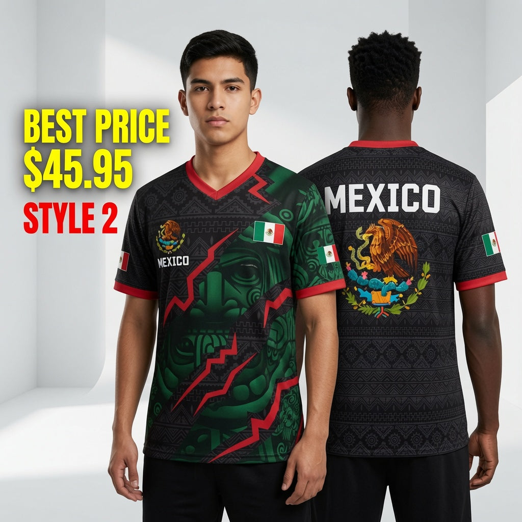 Mexico Aztec Eagles Coat of Arm Soccer Jersey 2026
