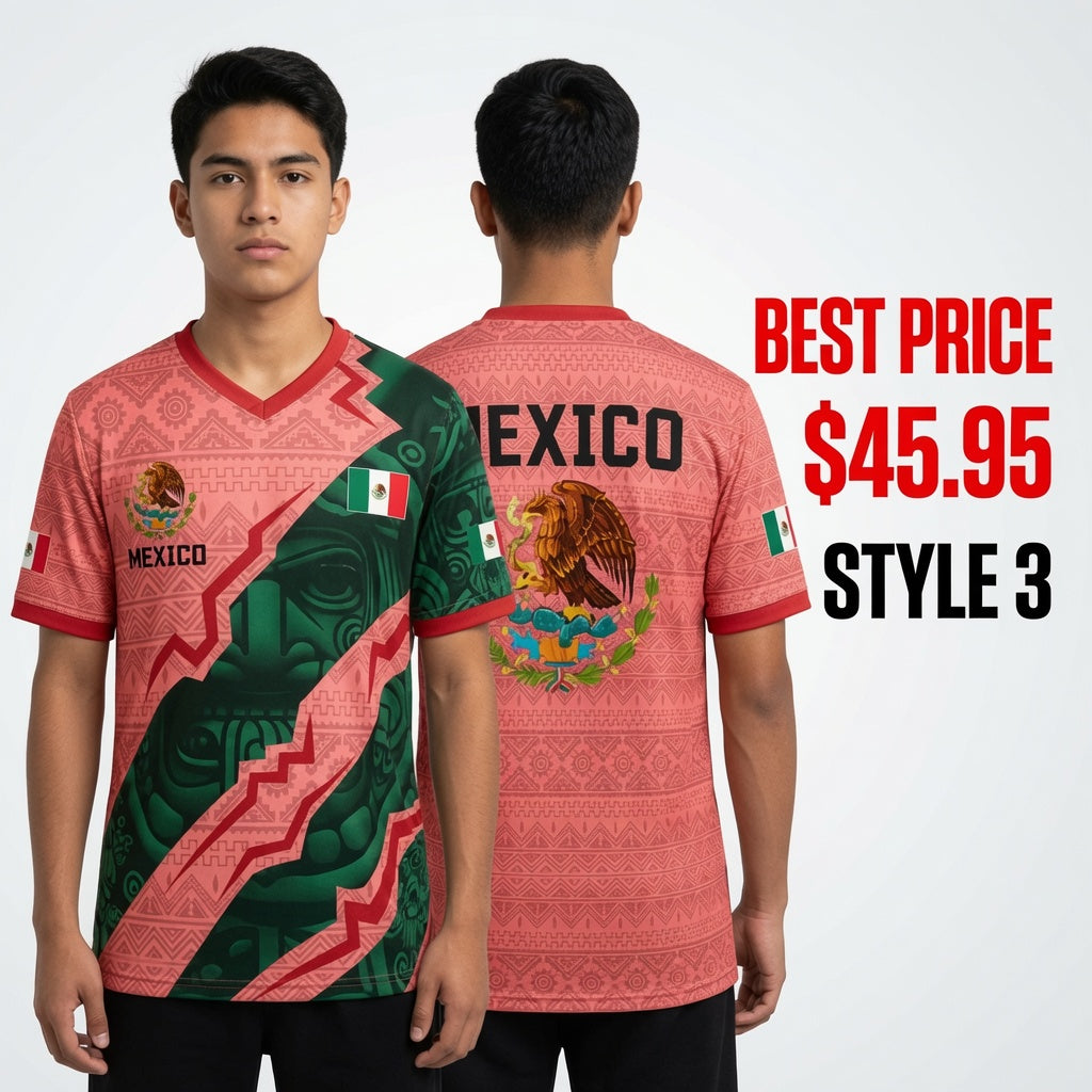 Mexico Aztec Eagles Coat of Arm Soccer Jersey 2026