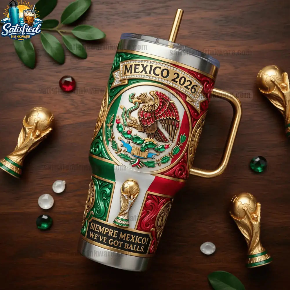 Mexico FIFA WORLD Cup 2026 40oz With Handle Tumbler