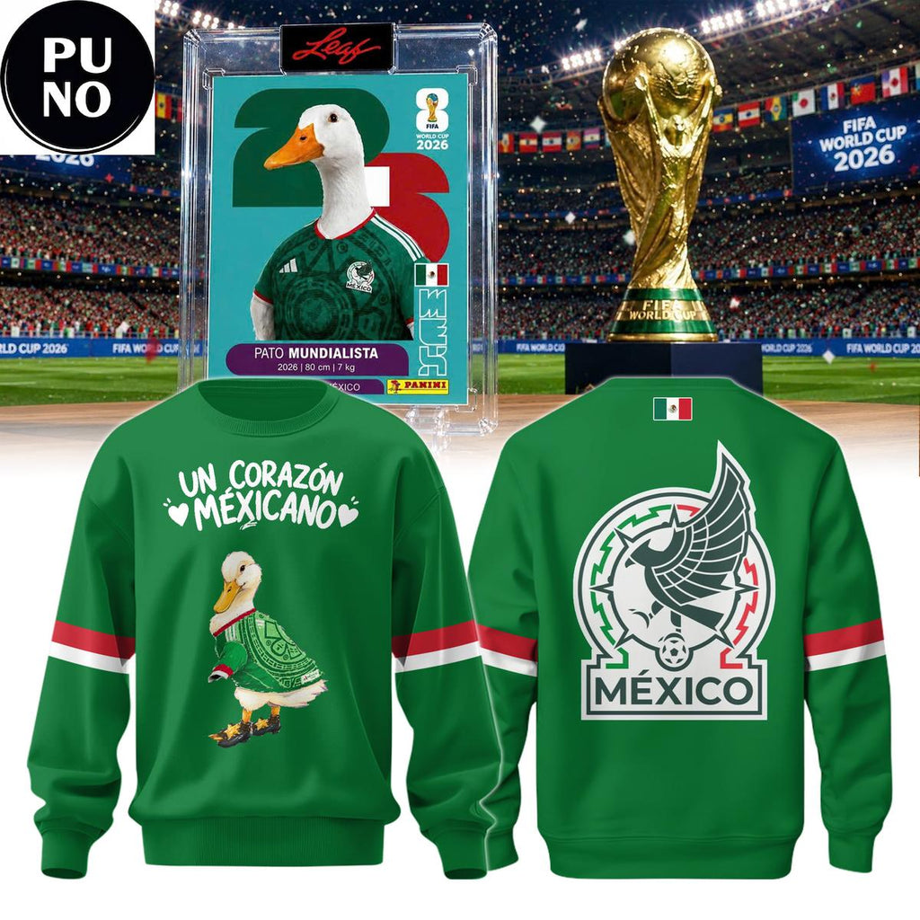 Mexico National Soccer x Patito Corazón 2026 Un Corazón Mexicano Hoodie T-Shirt