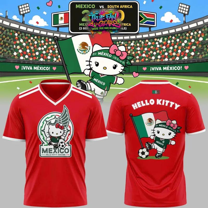 Mexico Soccer World Cup 2026 x Hello Kitty Limited Edition Football Jersey
