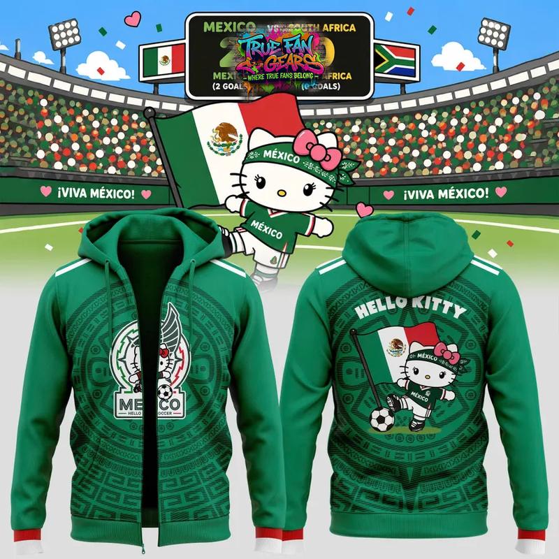 Mexico Soccer x Hello Kitty World Cup 2026 Special New Hoodie