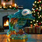 Miami Dolphins NFL 60th Anniversary Whiskey Bottle