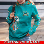 Custom NFL Miami Dolphins Hoodie Leggings Rock Paper Scissors Throat Punch I Win Hoodie