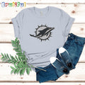 Miami Dolphins Women’s ’47 Cream Panthera Frankie T-Shirt