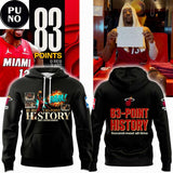 Miami Heat Bam Adebayo 83-Point History 2026 Hoodie T-Shirt