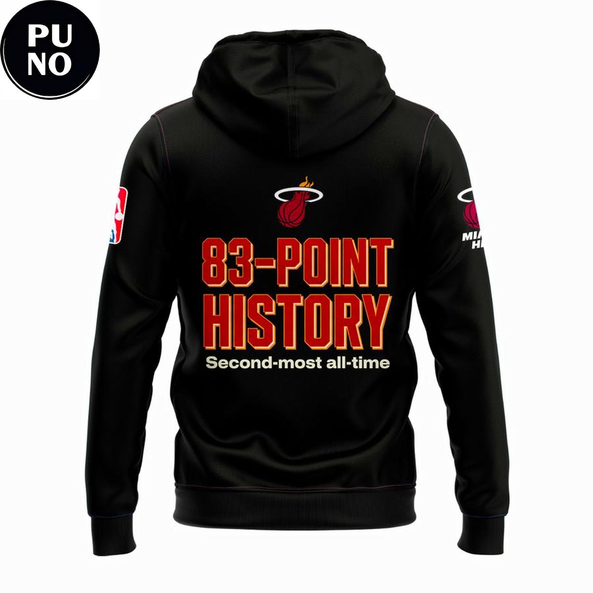 Miami Heat Bam Adebayo 83-Point History 2026 Hoodie T-Shirt