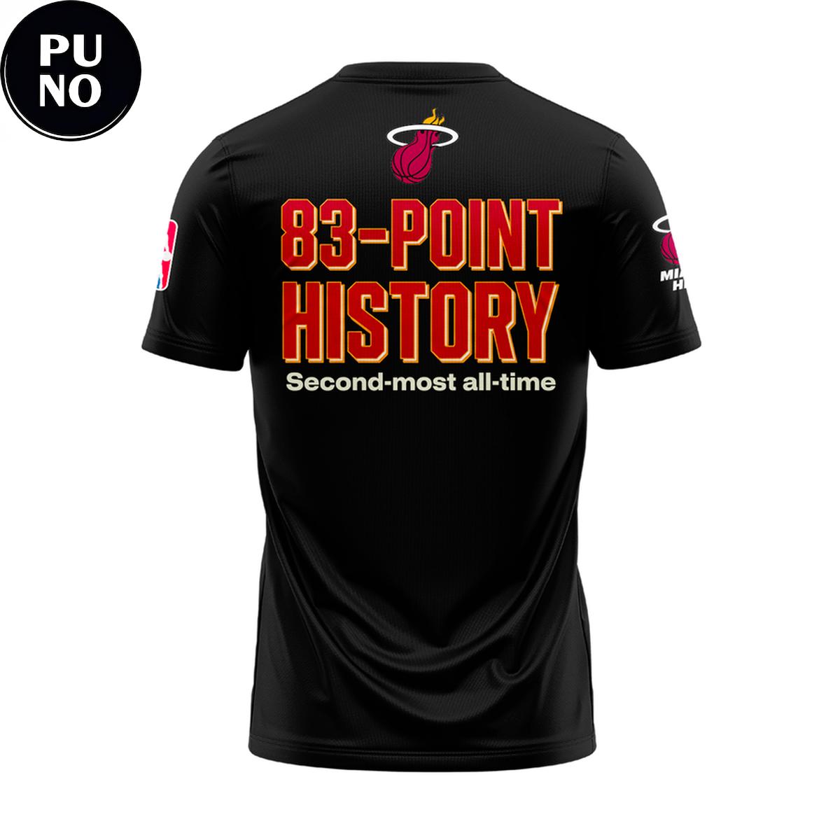 Miami Heat Bam Adebayo 83-Point History 2026 Hoodie T-Shirt