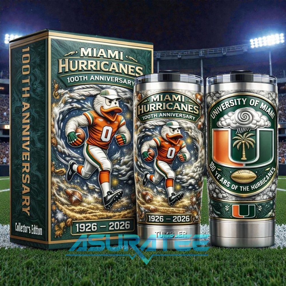 Miami Hurricanes 100th Anniversary Limited Edition Stanley Tumbler