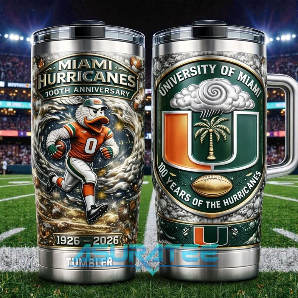 Miami Hurricanes 100th Anniversary Limited Edition Stanley Tumbler