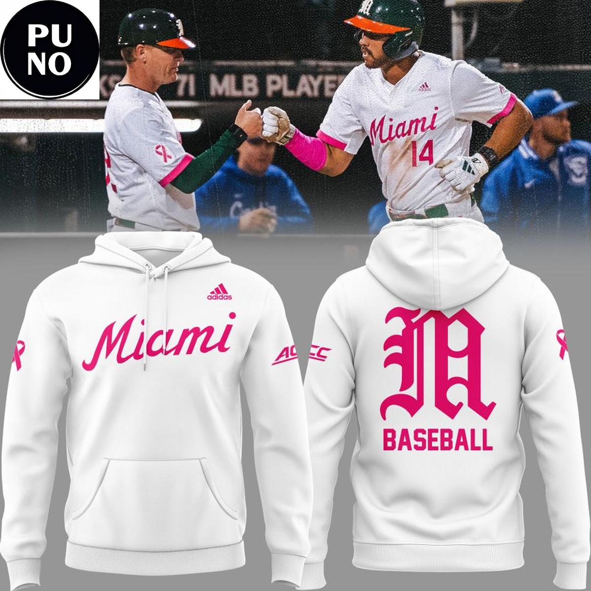 Miami Hurricanes Baseball Fight Against Cancer 2026 Hoodie Shirt