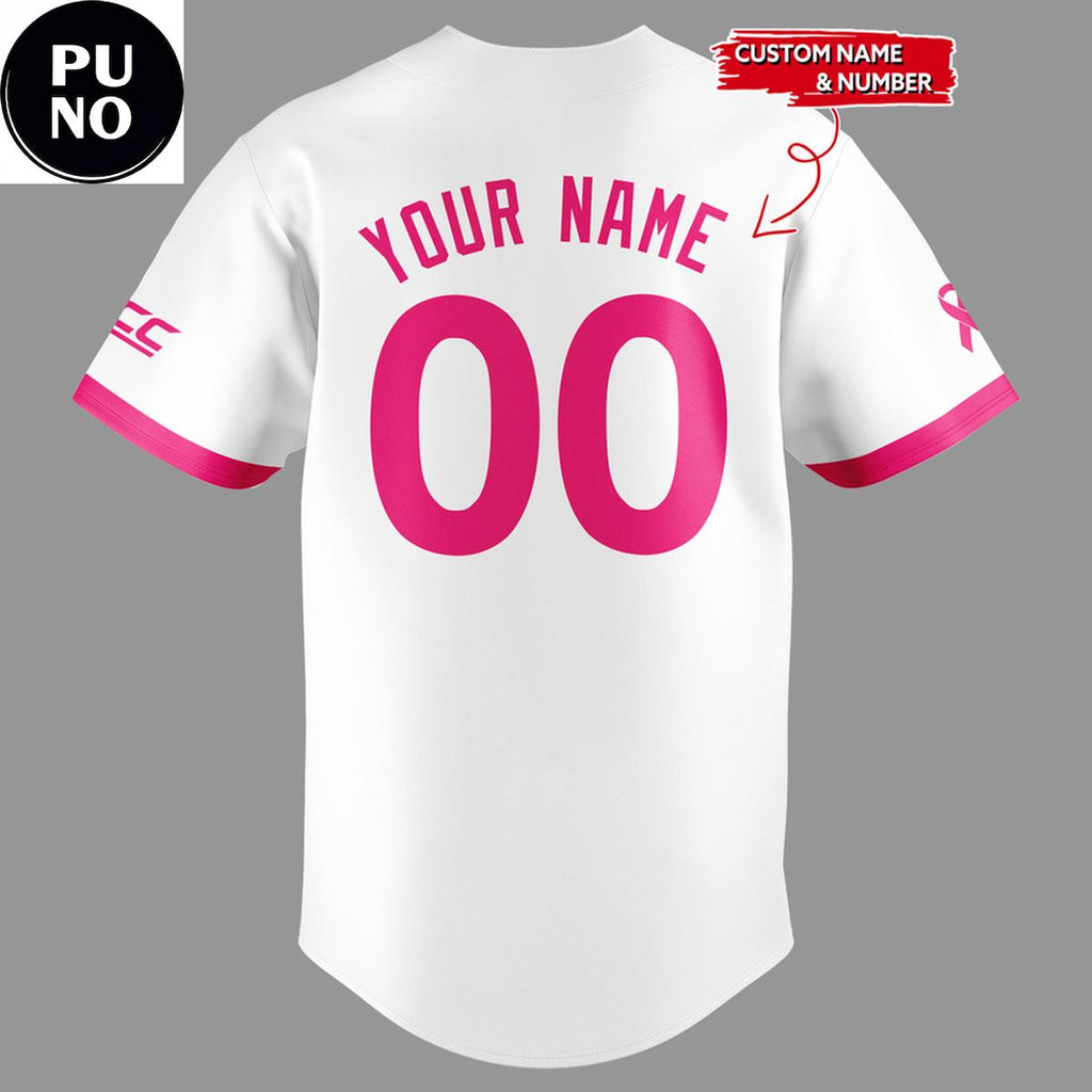 Miami Hurricanes Baseball Fight Against Cancer 2026 Personalized Baseball Jersey