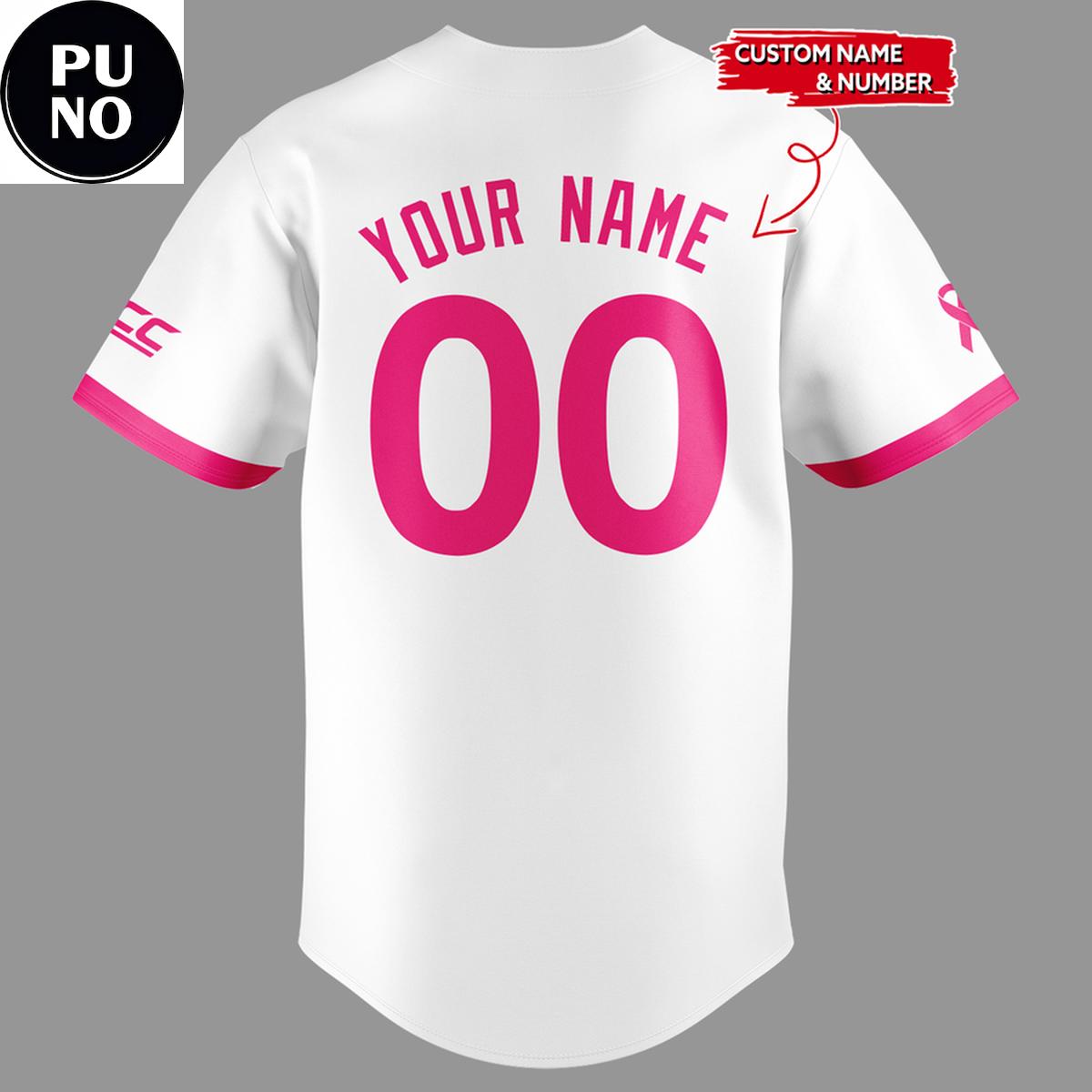 Miami Hurricanes Baseball Fight Against Cancer 2026 Personalized Baseball Jersey