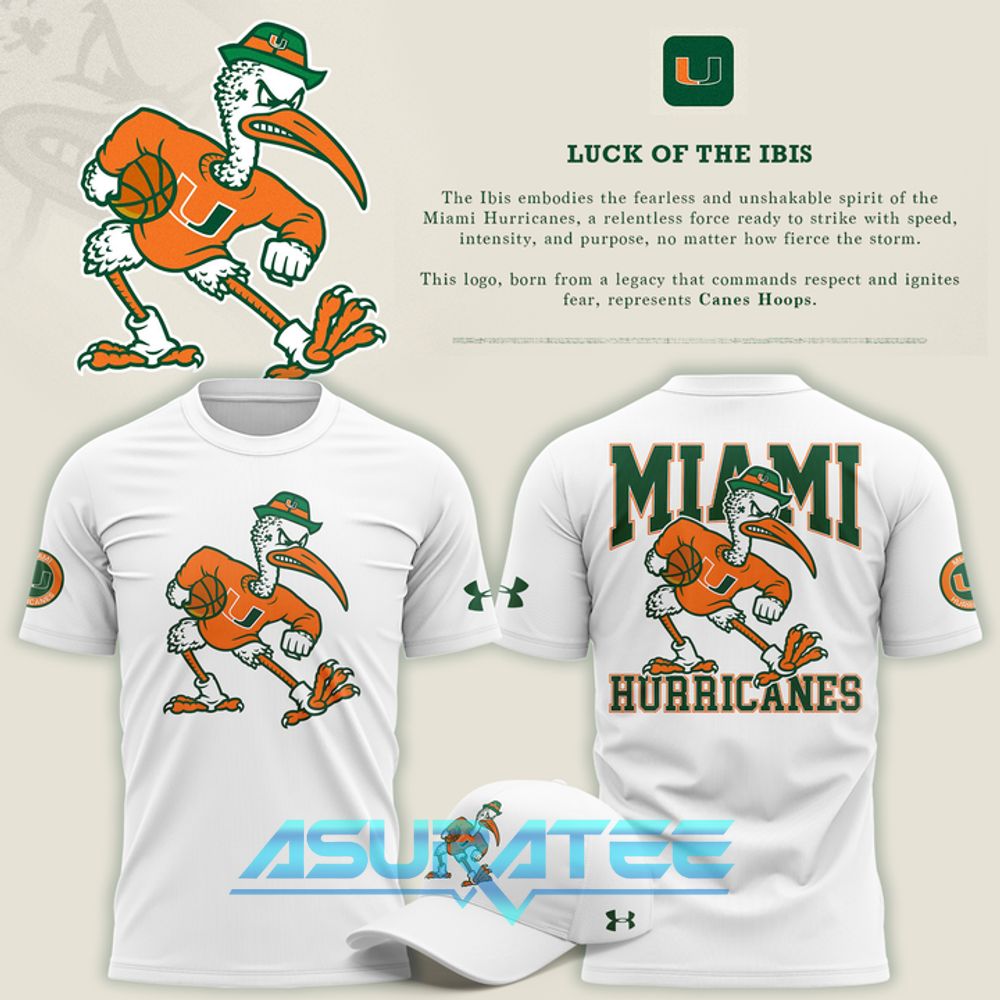Miami Hurricanes Basketball “Luck of the Ibis” Limited Edition Shirt