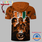 Miami Hurricanes Horror Characters Essential Halloween Sleeveless Hoodie