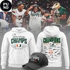 Miami Hurricanes Vrbo Fiesta Bowl Champions Locker Room 2026 Signed Hoodie Shirt
