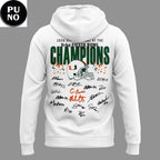 Miami Hurricanes Vrbo Fiesta Bowl Champions Locker Room 2026 Signed Hoodie Shirt