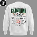 Miami Hurricanes Vrbo Fiesta Bowl Champions Locker Room 2026 Signed Hoodie Shirt
