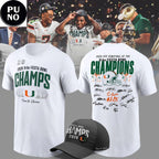 Miami Hurricanes Vrbo Fiesta Bowl Champions Locker Room 2026 Signed Hoodie Shirt