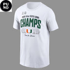 Miami Hurricanes Vrbo Fiesta Bowl Champions Locker Room 2026 Signed Hoodie Shirt