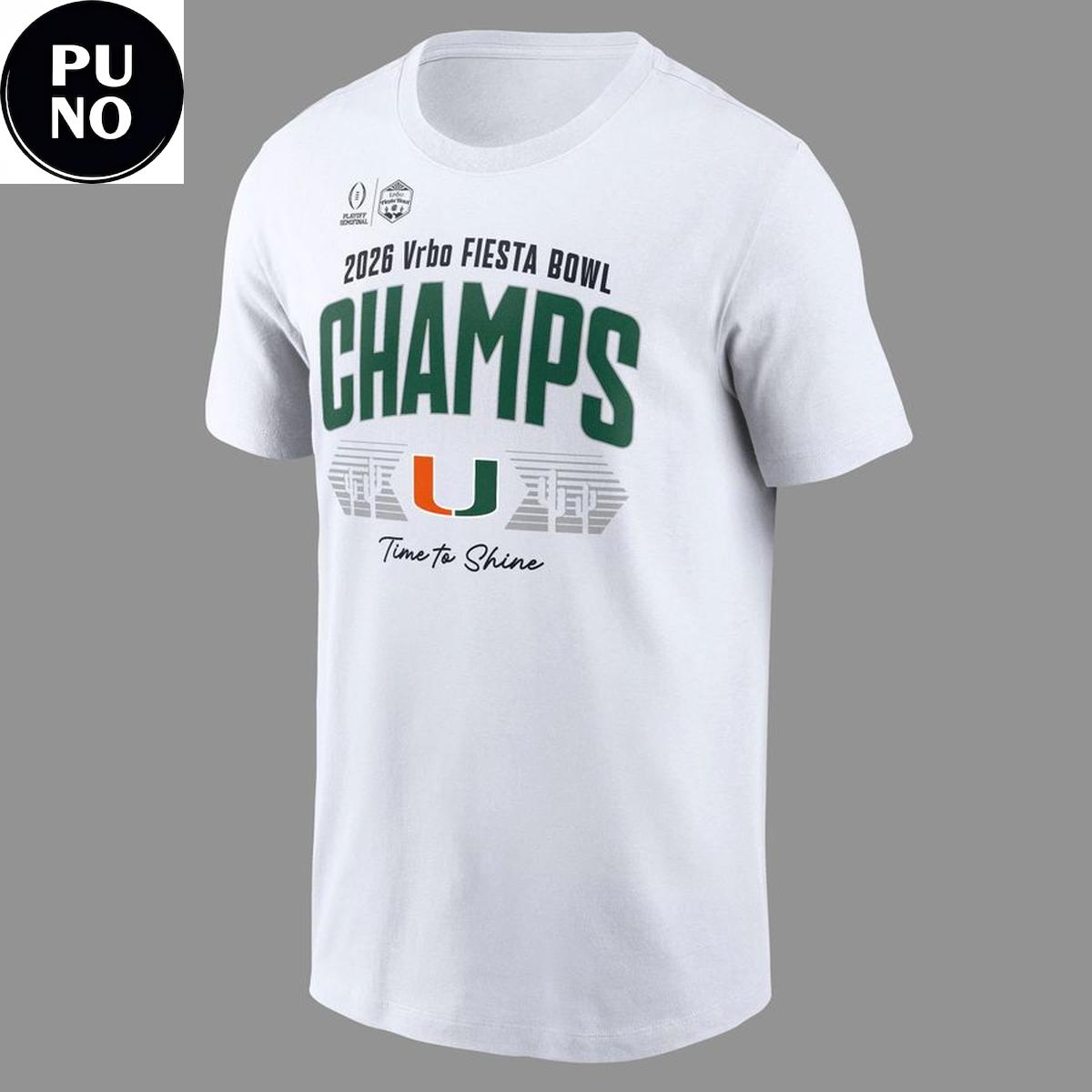 Miami Hurricanes Vrbo Fiesta Bowl Champions Locker Room 2026 Signed Hoodie Shirt