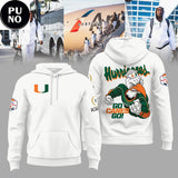 Miami Hurricanes Vrbo Fiesta Bowl Mascot Go Canes Go Hoodie T-Shirt