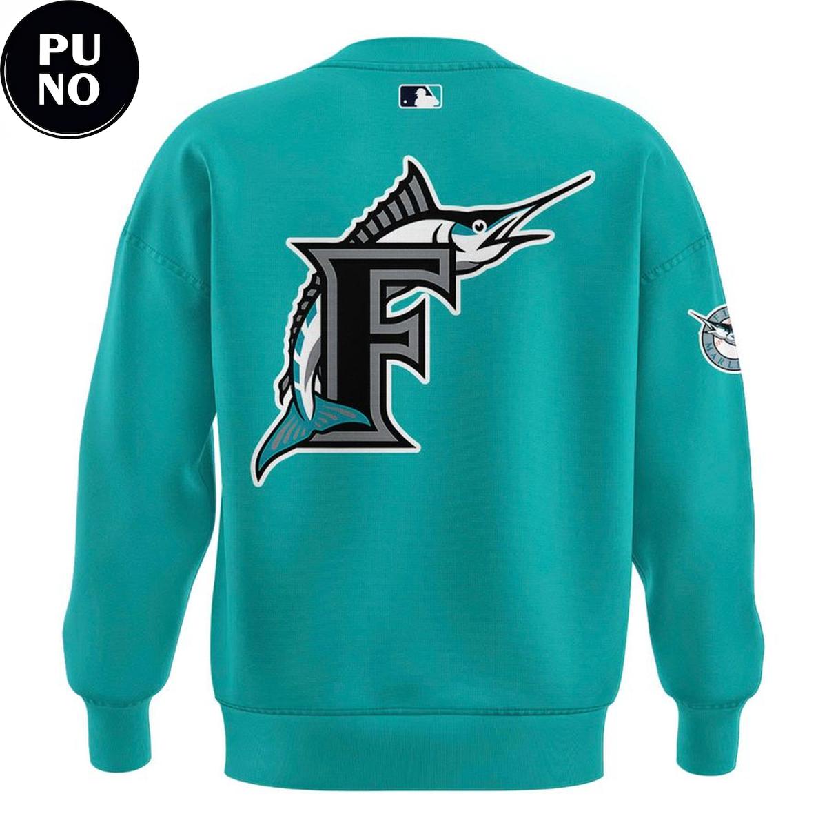 Miami Marlins Teal Time 2026 Fightin’ Fish Through Every Era Hoodie T-Shirt