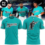 Miami Marlins Teal Time 2026 Fightin’ Fish Through Every Era Hoodie T-Shirt
