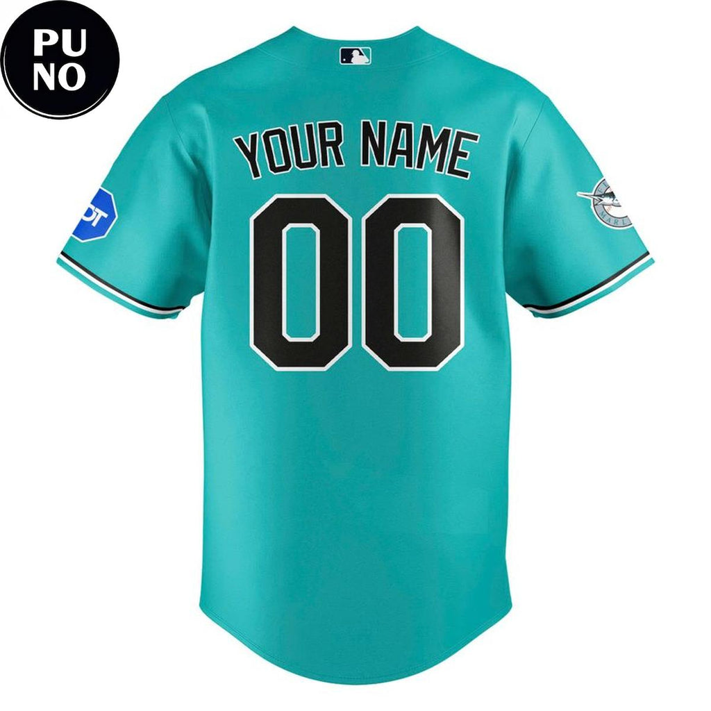 Miami Marlins Teal Time 2026 Fightin’ Fish Through Every Era Personalized Baseball Jersey