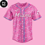 Miami Marlins x Barbie Night 2026 Pink Personalized Baseball Jersey