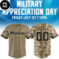 Miami Marlins x Military Appreciation Night 2026 Personalized Baseball Jersey