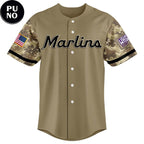 Miami Marlins x Military Appreciation Night 2026 Personalized Baseball Jersey
