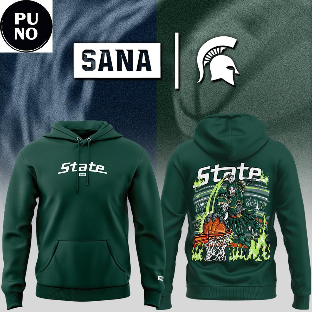 Michigan State Men’s Basketball X SANA 2026 Hoodie Shirt
