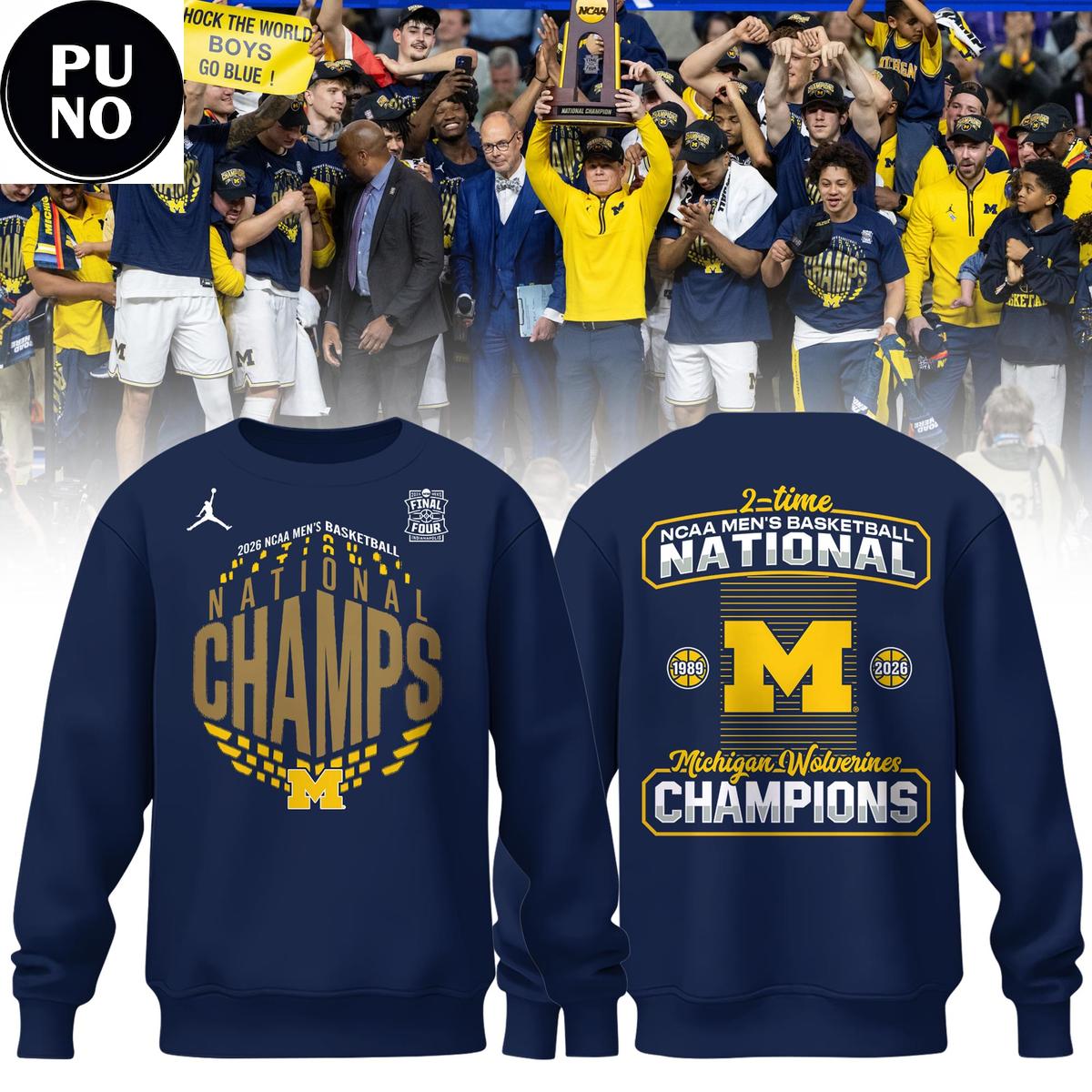 Michigan Wolverines 2026 NCAA Men’s Basketball National Champions Hoodie T-Shirt