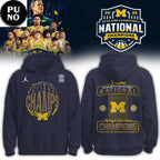 Michigan Wolverines 2026 NCAA Men’s Basketball National Champions Hoodie T-Shirt