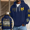 Michigan Wolverines 2026 NCAA Men's Basketball National Champs 3D Unisex Waffle Hoodie – TMTHU5366