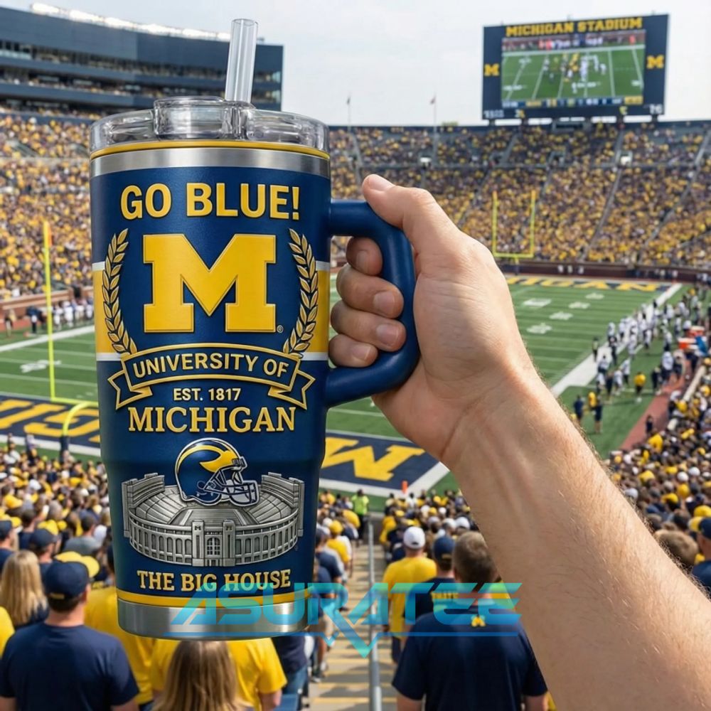 Michigan Wolverines “Go Blue” Limited Edition 40oz Stanley Tumbler